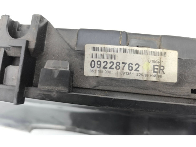 Přístrojová deska  Opel Zafira A 2000 09228762ER, 351189000  