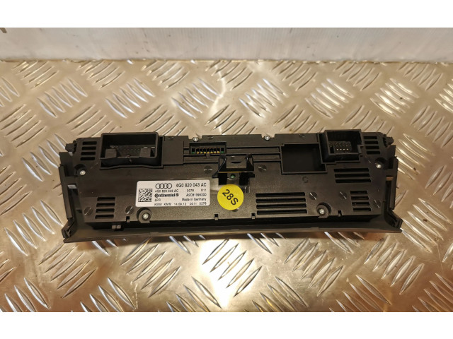 Блок управления климат-контролем 4G0820043AC   Audi A6 Allroad C7
