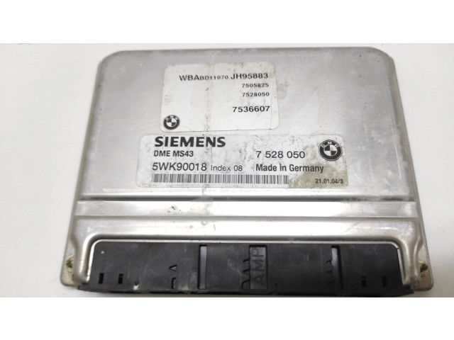 Блок управления двигателя 7528050, 5WK90018   BMW 3 E46