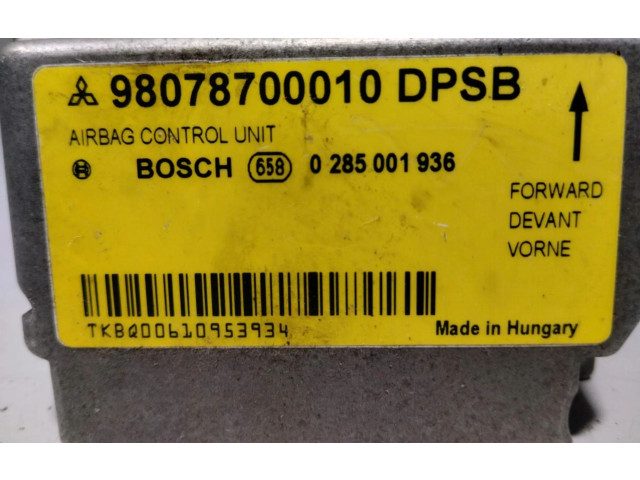 Блок подушек безопасности 98078700010   Mitsubishi Colt CZ3