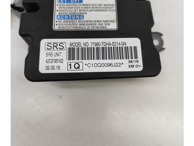 Блок управления надувных подушек 77960TGHAE214M4, A2C97967402   Honda Civic X