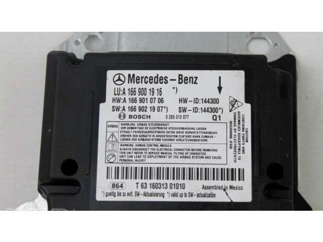 Блок подушек безопасности A1669001916   Mercedes-Benz GL X166