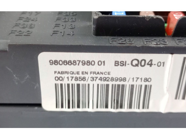   Pojistková skříňka 9806687980   Peugeot 508 2017