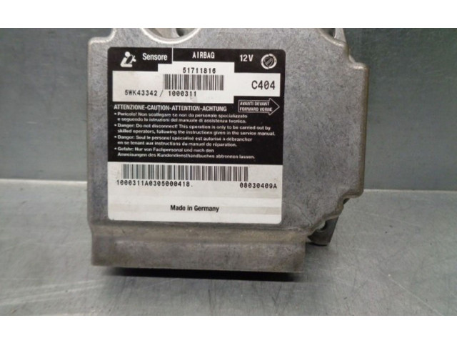 Блок подушек безопасности 51711816, 5WK43342   Fiat Stilo