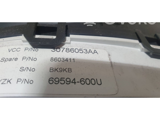 Přístrojová deska  Volvo S80 2007 8603411, 30786053AA  