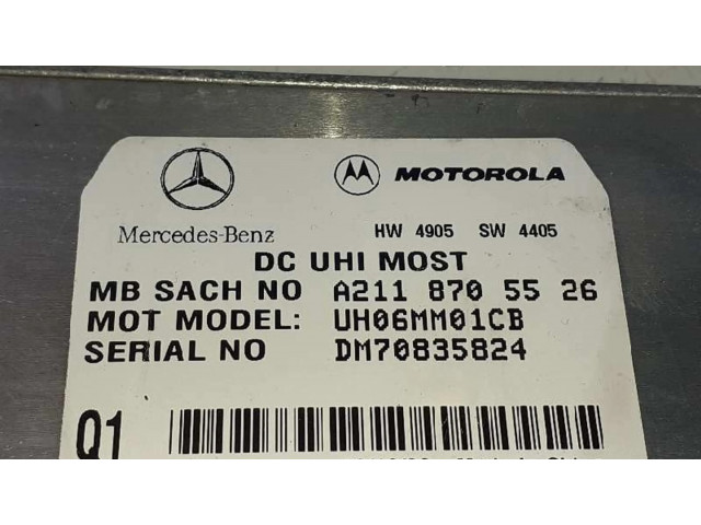 Блок управления A2118705526, UH06MM01CB   Mercedes-Benz CLS AMG C219