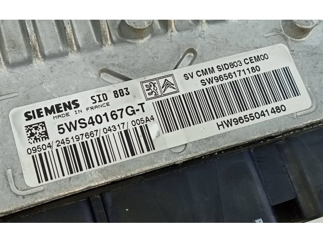 Řídící jednotka 9655041480, 5WS40167GT   Peugeot 407 2004