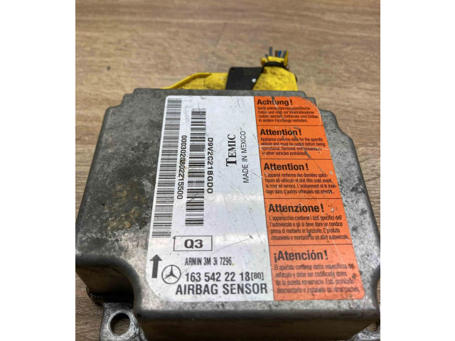 Блок подушек безопасности 1635422218, WithPlug   Mercedes-Benz ML W163