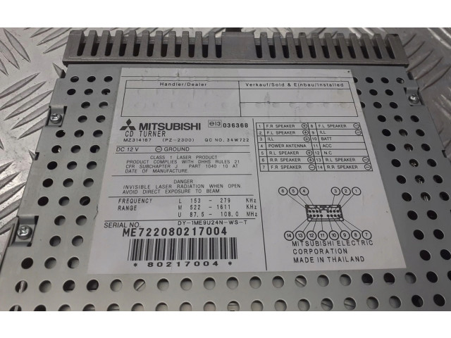 Радио/ проигрыватель CD/DVD / навигация MZ314167   Mitsubishi Colt    