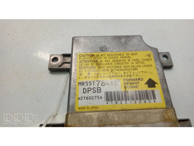Блок подушек безопасности MR551784L, W2T60275A   Mitsubishi Pajero