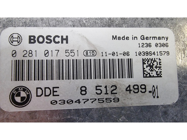 Řídící jednotka 0281017551, 8512499   BMW X1 E84 2012