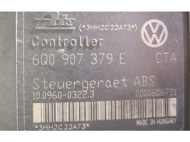 Блок АБС 6Q0907379E, 00006067D1   Volkswagen  Polo III 6N 6N2 6NF  1995 - 2001 года