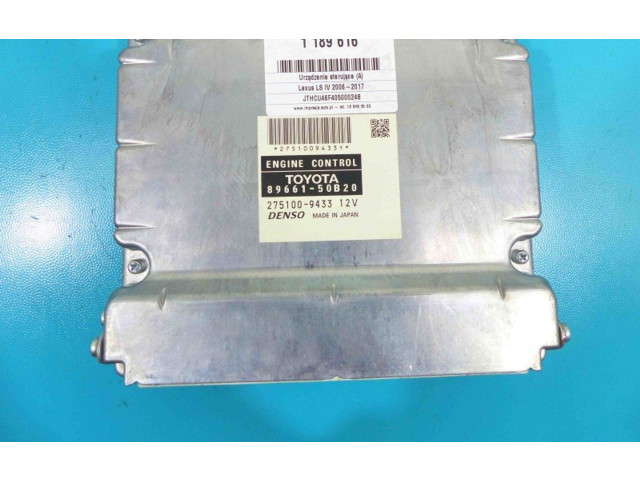 Блок управления двигателем Блок управления 89661-50B20, IMPRK1189616   Lexus LS 460 - 600H
