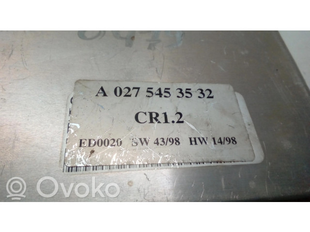 Řídící jednotka A0275453532   Mercedes-Benz A W168 1999