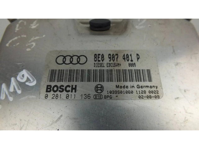 Блок управления двигателя 8E0907401P, 1039S01060   Audi A6 S6 C7 4G