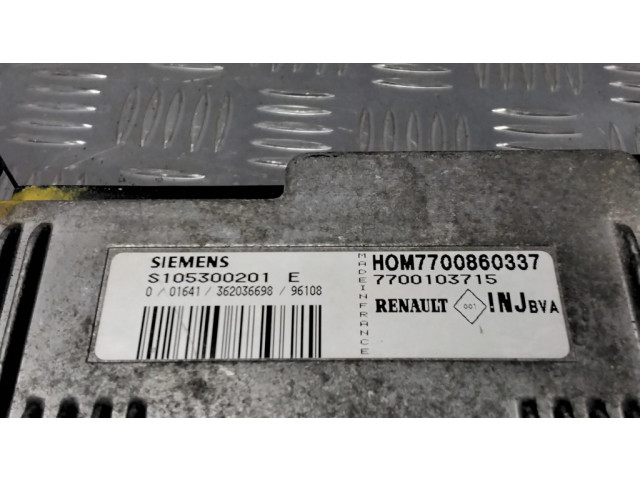 Řídící jednotka S105300201E, HOM7700860337   Renault Megane I 1998