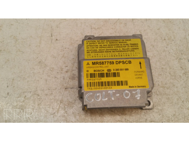 Блок подушек безопасности MR587759, 0285001689   Mitsubishi Colt