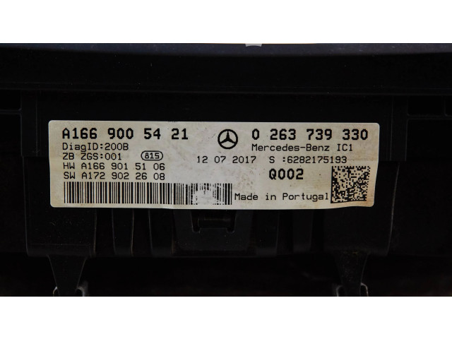 Боковая подушка безопасности a1669005421   Mercedes-Benz GLS X166