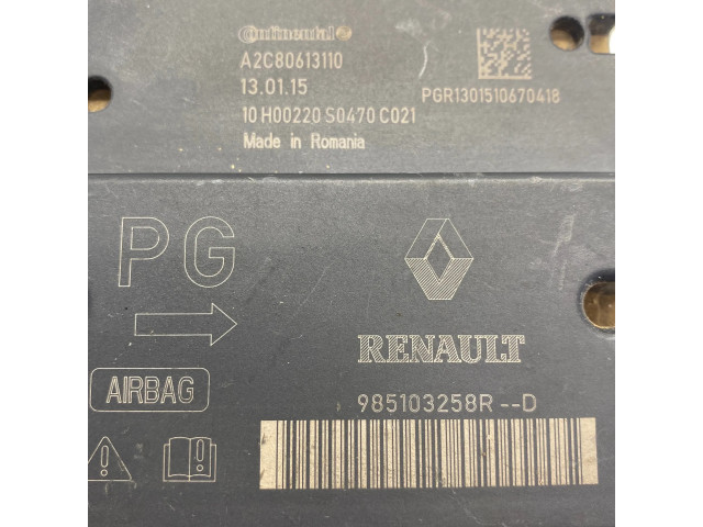 Блок подушек безопасности 985103258R, A2C80613110   Dacia Dokker