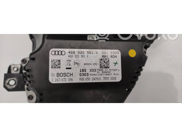 Přístrojová deska  Audi A7 S7 4G 2011 4G8920981K  