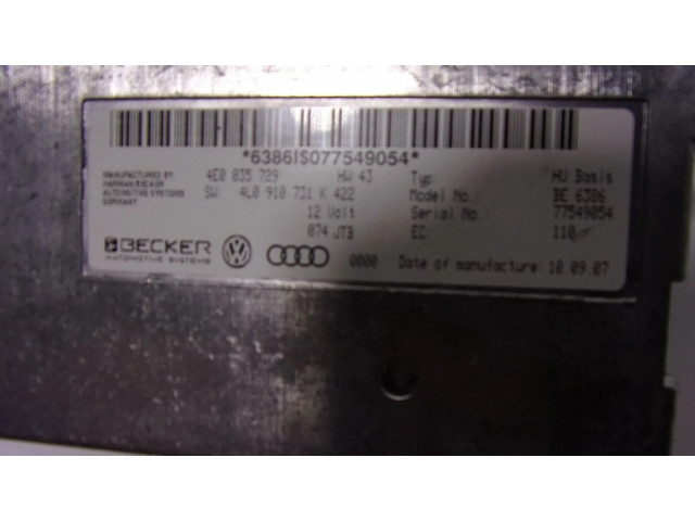 Блок управления 4L0910731K, 4E0035729   Audi Q7 4L