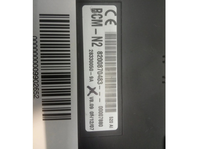 Řídící jednotka 8200870483, 283300509A   Renault Kangoo I 2008