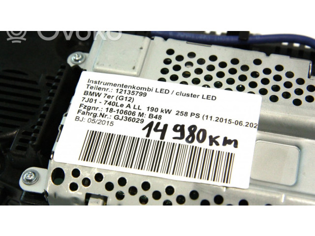Přístrojová deska  BMW 7 G11 G12 2017 009179, 62106827755  