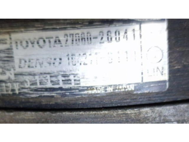 Генератор 2706026041, 1042118111   Toyota RAV 4 (XA40) 2.0     