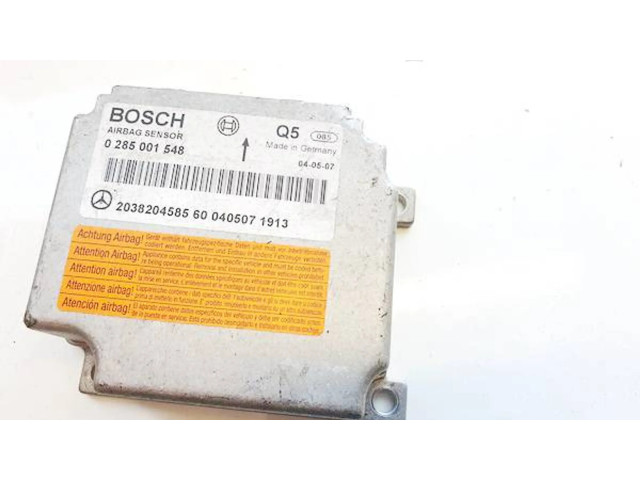Блок подушек безопасности 0285001548, 2038204585   Mercedes-Benz C W203