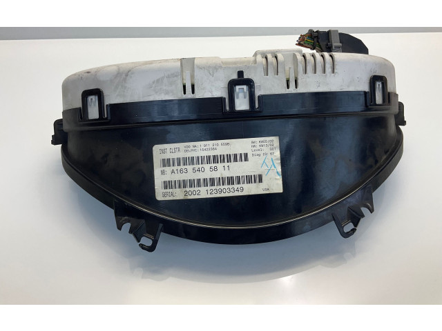 Přístrojová deska  Mercedes-Benz ML W163 2001 A1635405811, 123903349  