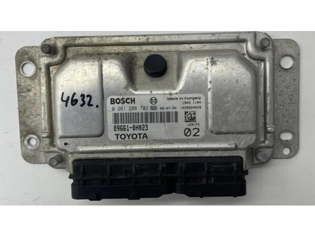 Блок управления двигателя 89661-0H023, 0261208702   Citroen C1