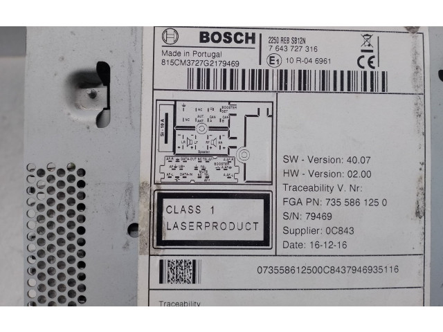 Vstřikovač 7643727316, 7355861250   Fiat Fiorino    102A2000 