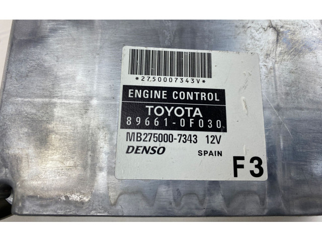Řídící jednotka 89661-0F030, MB275000-7343   Toyota Corolla Verso AR10 2005
