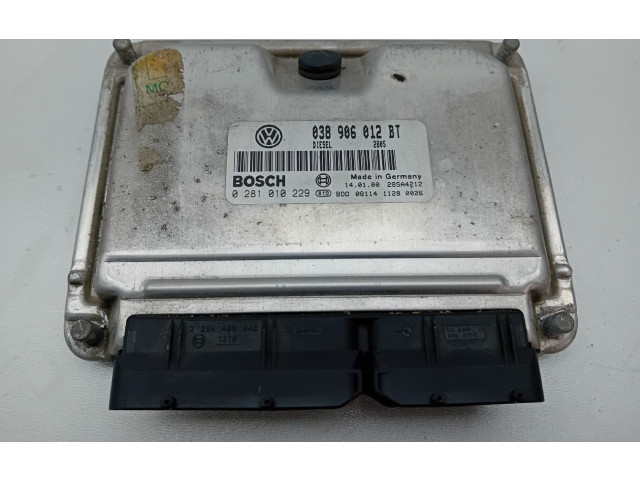 Блок управления двигателя 038906012BT, 0281010229   Seat Toledo II (1M)