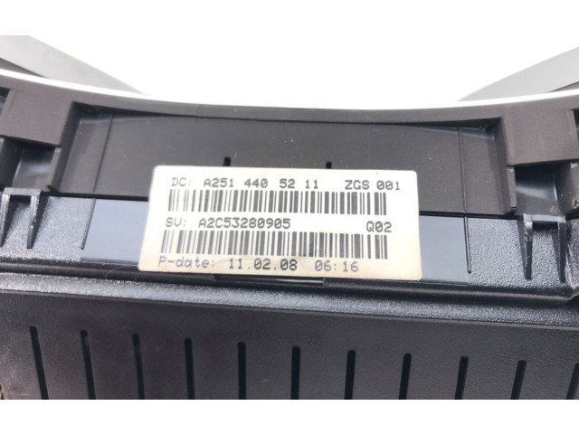 Přístrojová deska  Mercedes-Benz ML W164 2006 A2514405211  