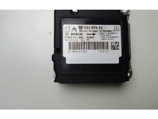 Блок подушек безопасности 9803380480   Peugeot 208