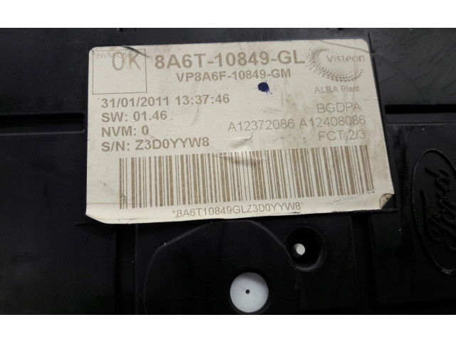 Přístrojová deska  Ford Fiesta 2007 8a6t-10849-gl  