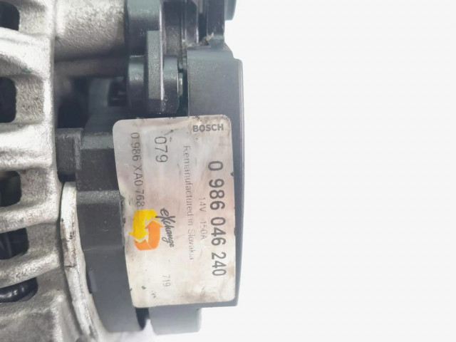 Генератор 0986046240, ALTERNADOR   Citroen C4 I      