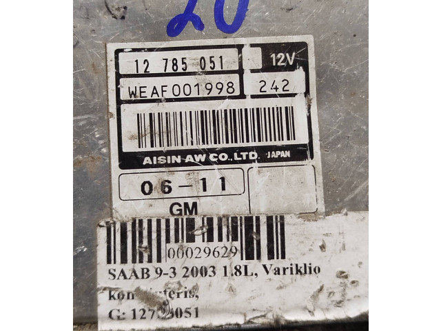 Блок управления коробкой передач 12785051, WEAF001998   Saab 9-3 Ver2
