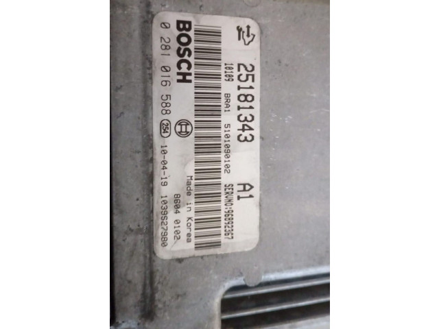 Řídící jednotka 25181343, 0281016588   Chevrolet Captiva 2006