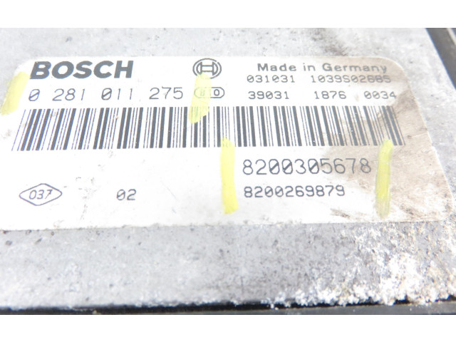 Řídící jednotka 8200305678, 0281011275   Renault Megane II 2003