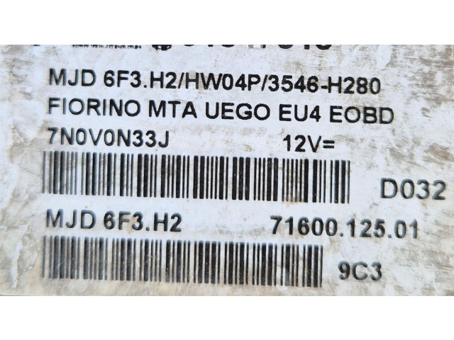 Řídící jednotka 199A2000   Fiat Qubo 2010
