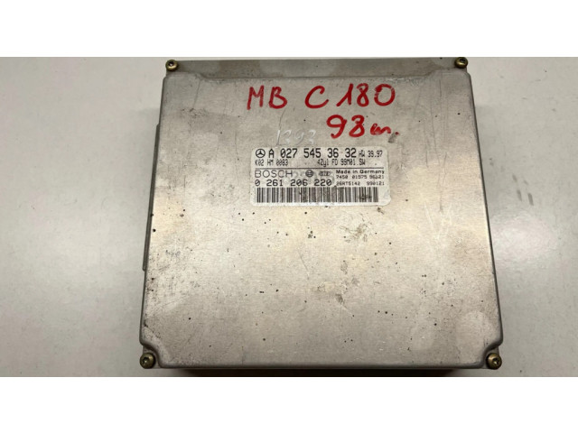 Řídící jednotka 0261206220, A0275453532   Mercedes-Benz A W168 2001