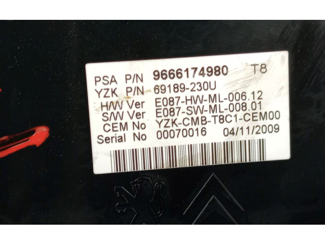   Pojistková skříňka 9666174980   Peugeot 3008  2010