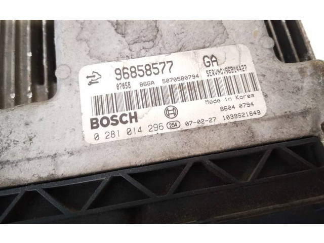 Řídící jednotka 96858577, 0281014296   Chevrolet Captiva 2007