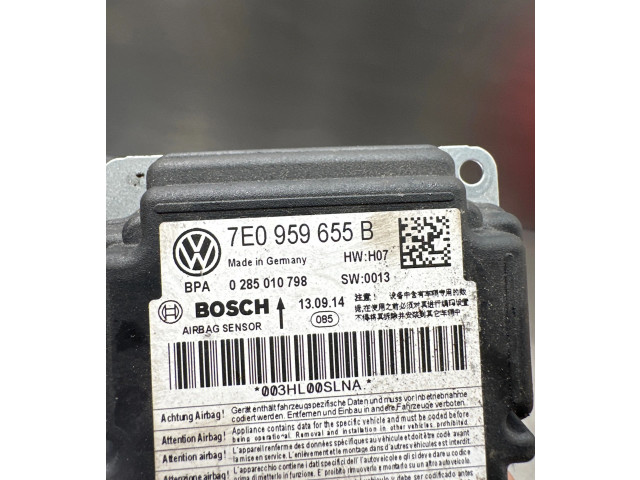 Блок подушек безопасности 7E0959655B, 0285010798   Volkswagen Caddy