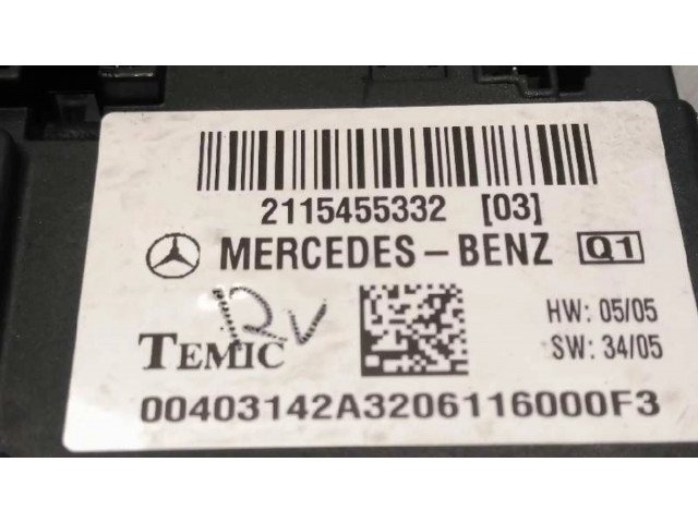 Блок комфорта A2115455332   Mercedes-Benz CLS AMG C219   