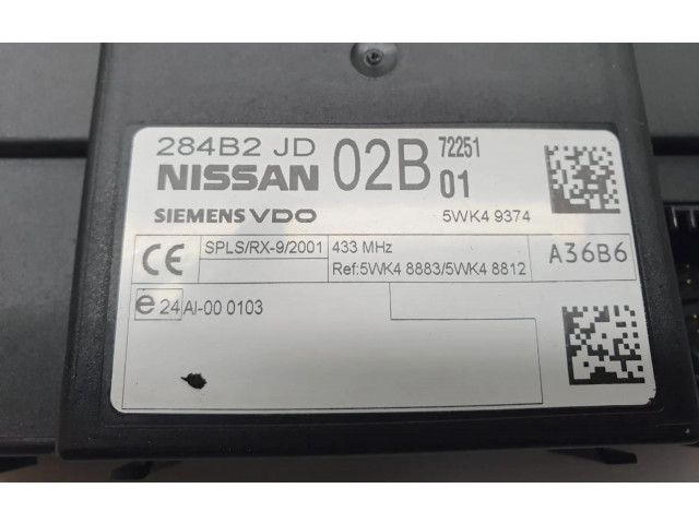 Блок комфорта 284B2JD02B   Nissan Qashqai   