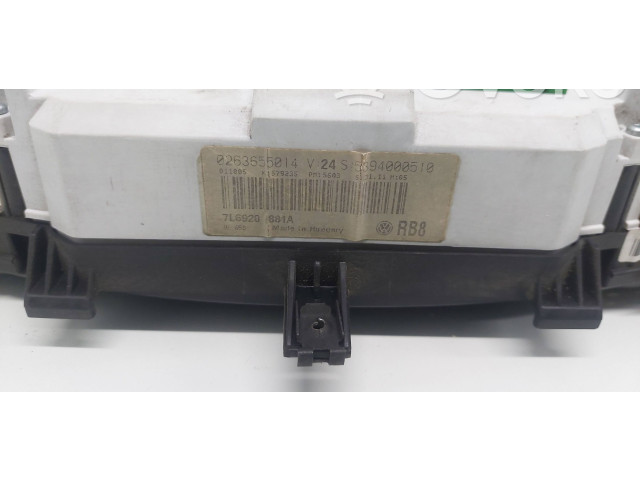 Панель приборов 7L6920881A, 26352641   Volkswagen Touareg I       