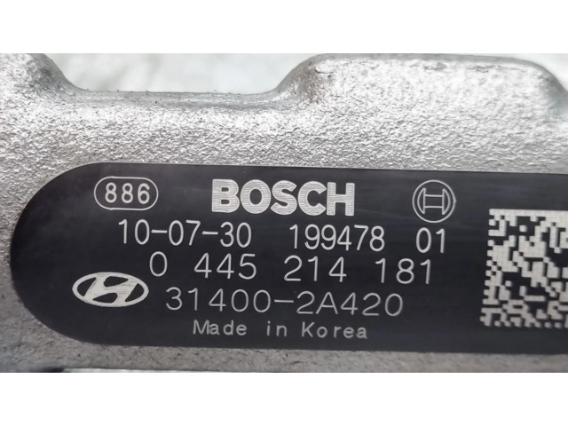 Vstřikovací lišta 0445214181, 314002A420   Hyundai ix35  pro naftový motor 1.7  